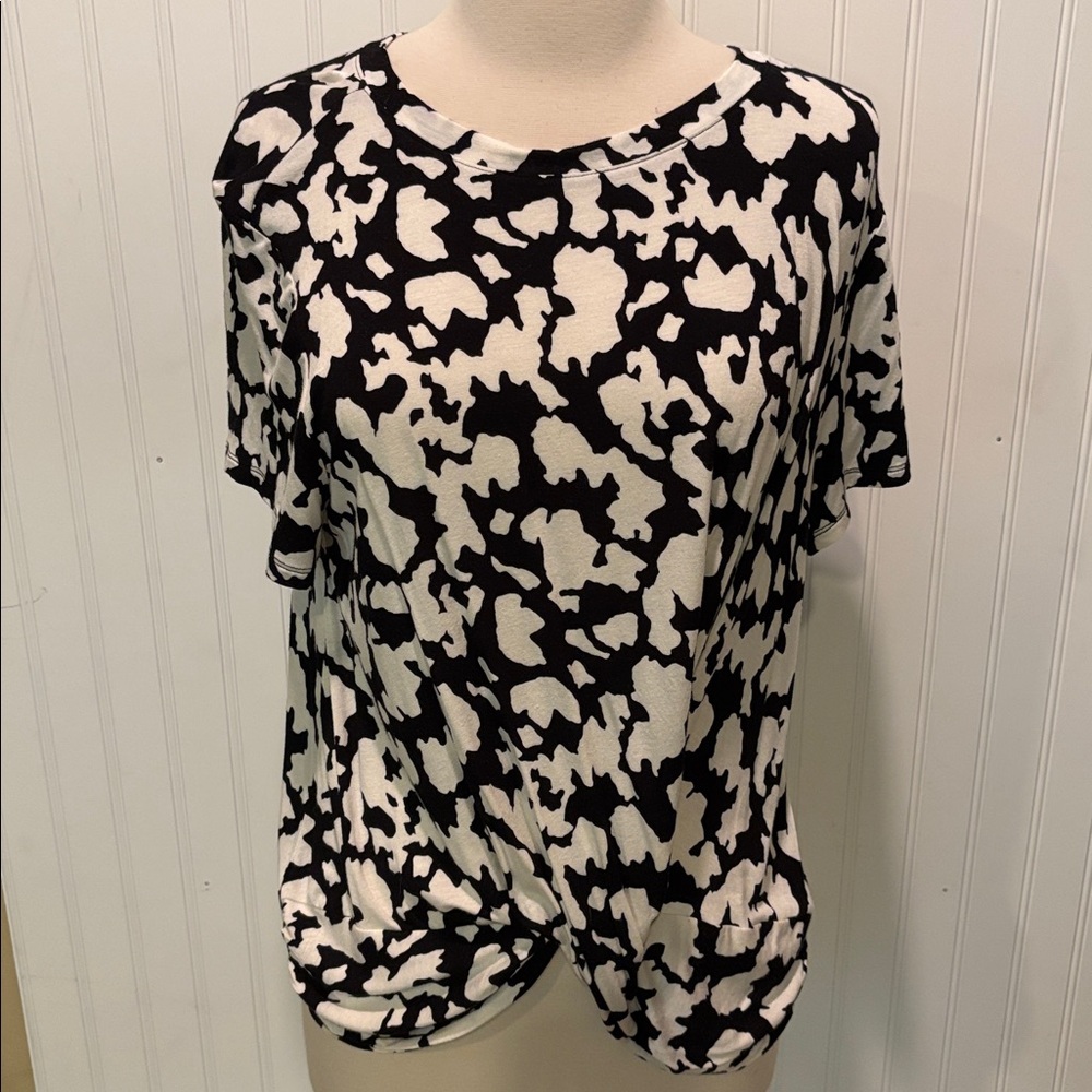 Halogen Monochrome Abstract Top Size M
